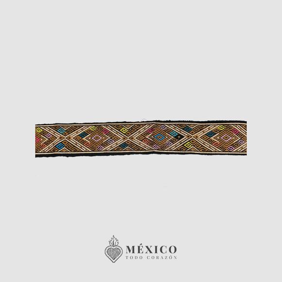 Mexican Folkloric belt day of the dead 5 de Mayo colorfull mexico todo corazon - Picture 2 of 4